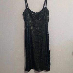 Bcbgmaxazria sequins midi dress